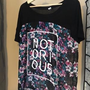 Ninth Hall Notorious Sheer Floral Tee